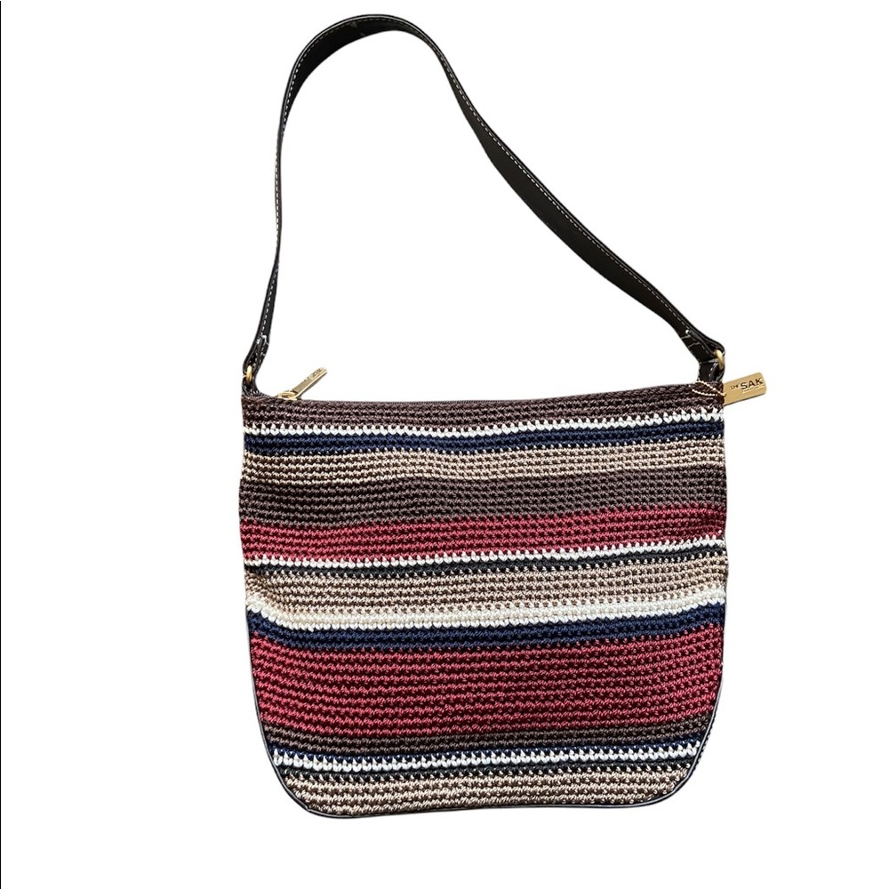 The Sak Elliott Lucca Crochet Leather Hobo Shoulder Bag